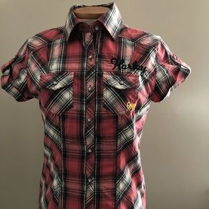 Short sleeved Harley Davidson Blouse XS
